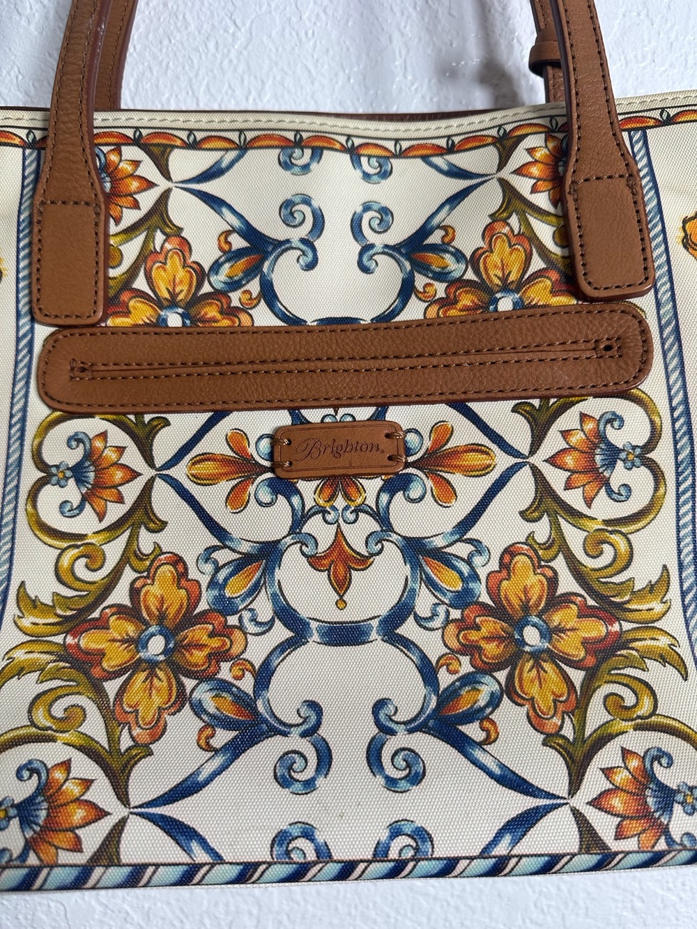 Brighton Bella Luca Coated Canvas Tote Bag - Picture 4 of 14